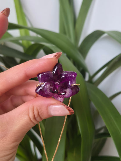 Pulsera regulable orquidea