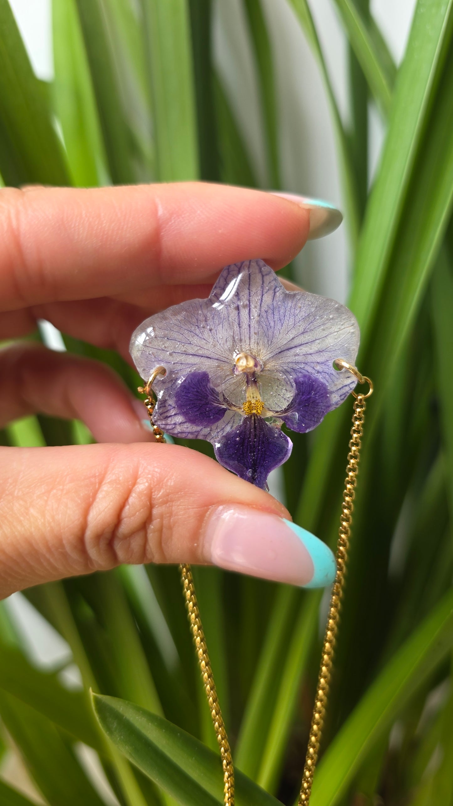 Pulsera regulable orquidea