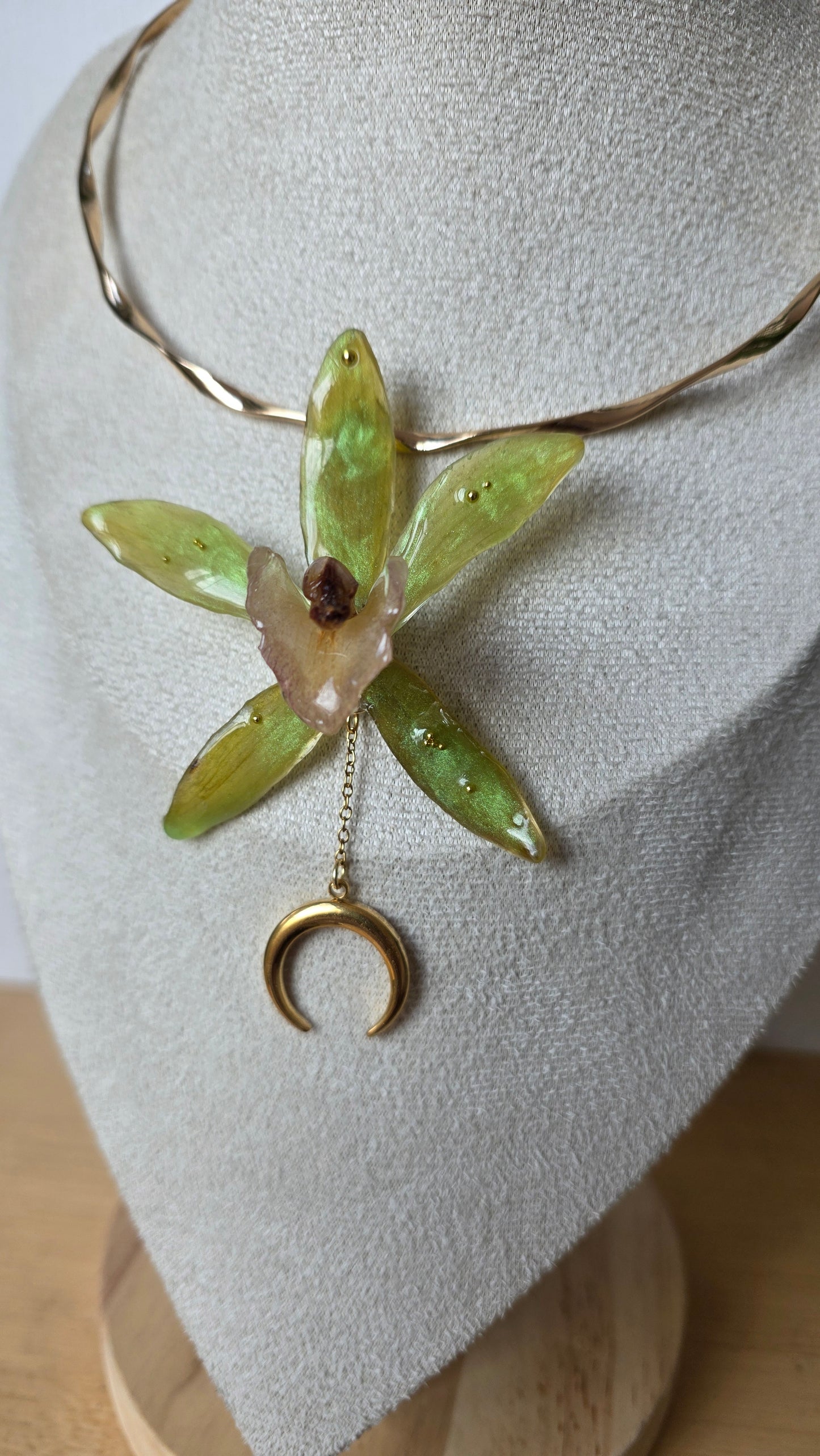 Choker orquidea Cymbidium