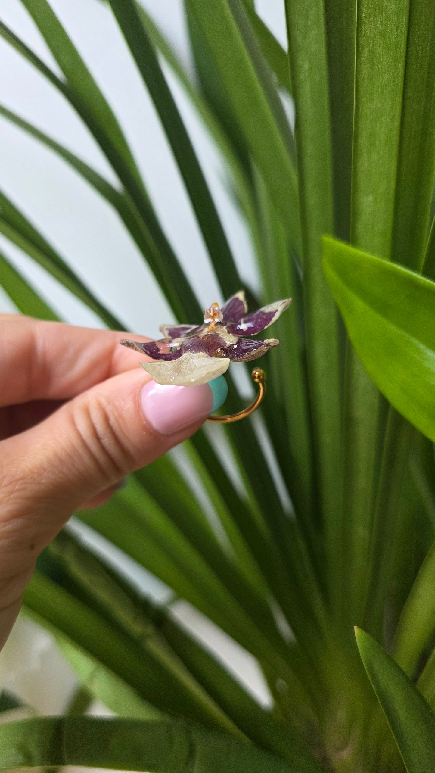 Anillo orquidea Cambria mini