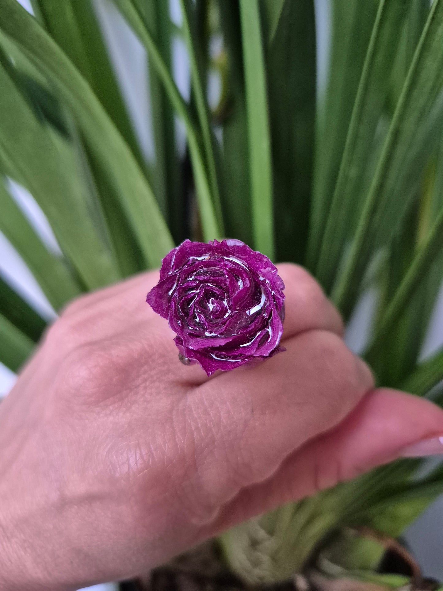 Anillo ajustable rosa mini