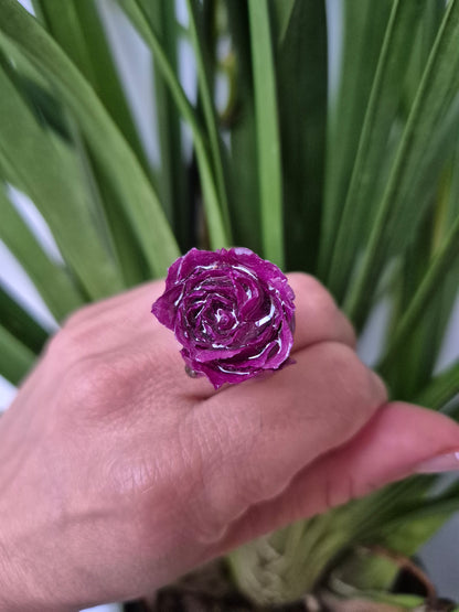 Anillo ajustable rosa mini