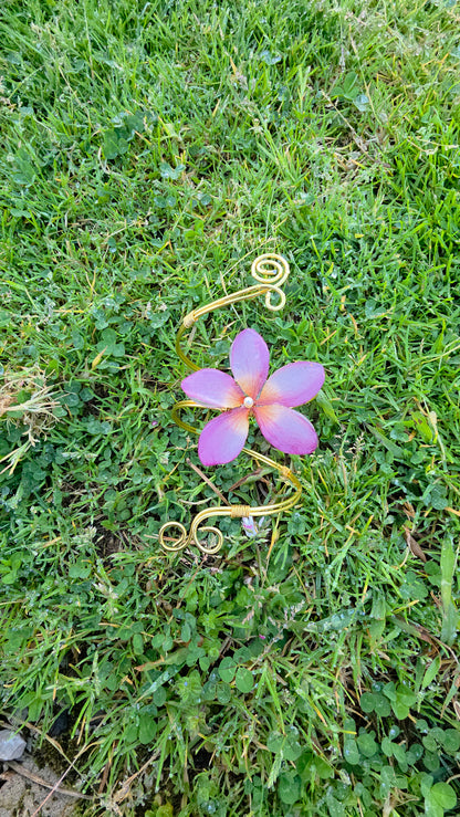 Brazalete con flor natural