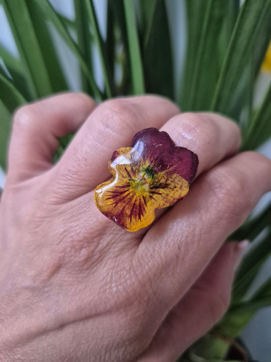 Anillo ajustable Pensamiento medium