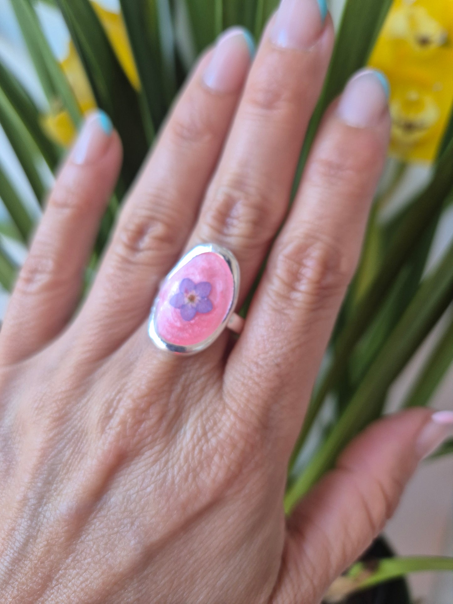 Anillo ajustable siempre viva