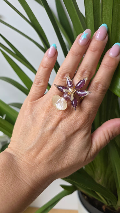 Anillo orquidea Cambria mini