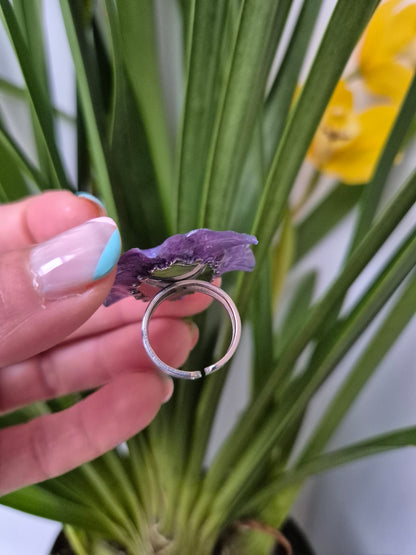 Anillo ajustable hortensia