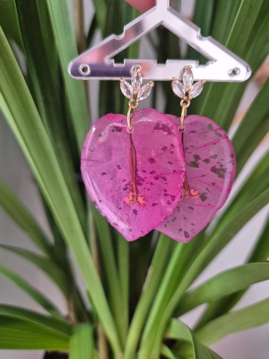 Pendientes buganvilla