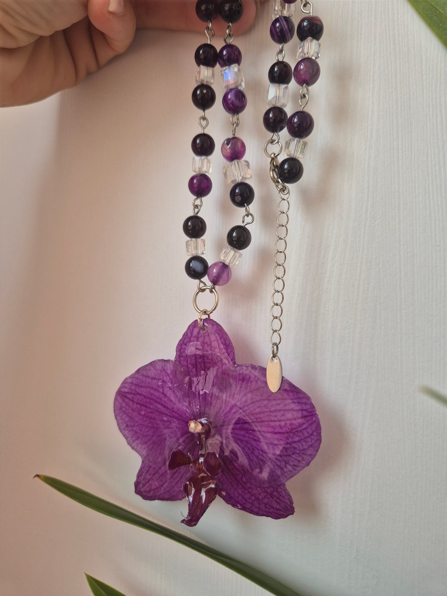 Colgante orquídea  Phalaenopsis morado