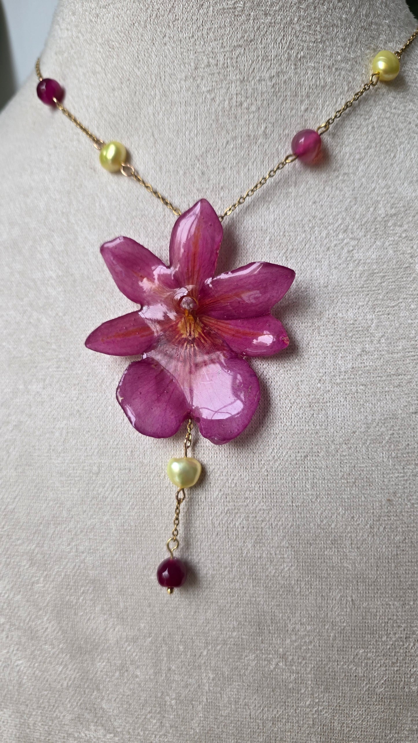 Colgante de orquidea real