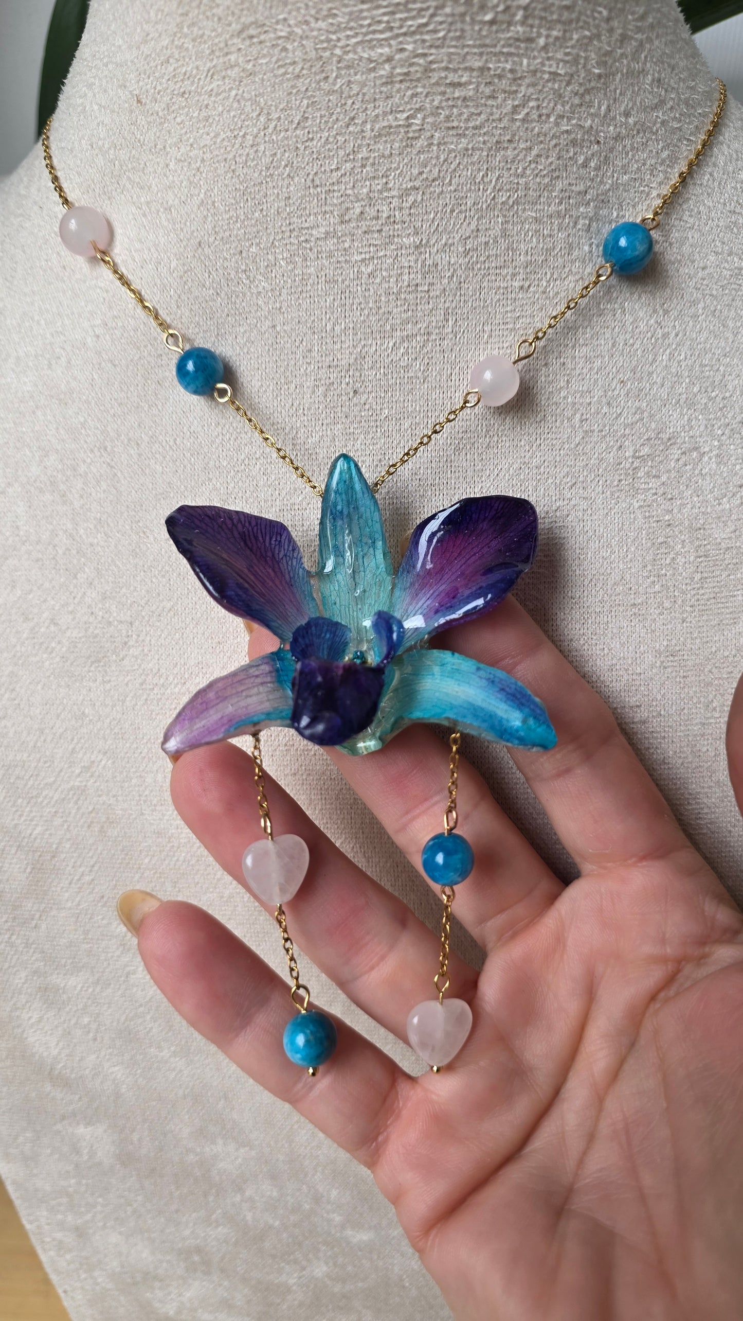 Colgante de orquidea real