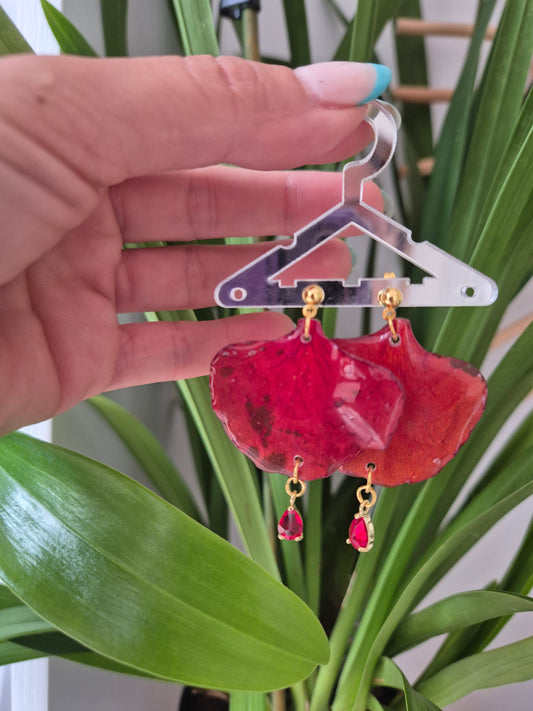 Pendientes flamboyan