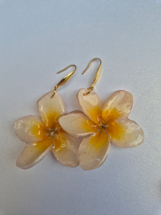 Pendientes plumeria