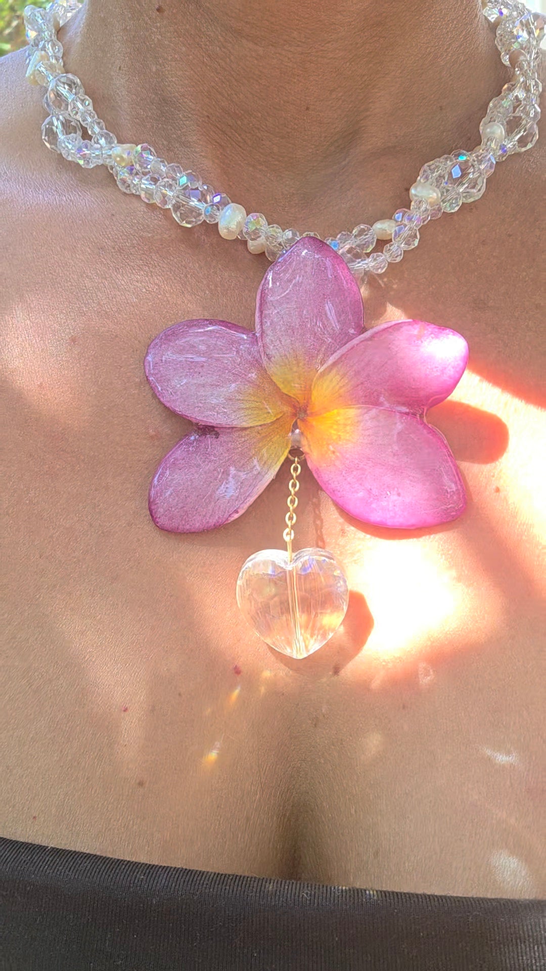 Collar plumeria Eternidad Tropical