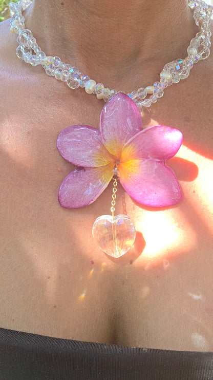 Collar plumeria Eternidad Tropical