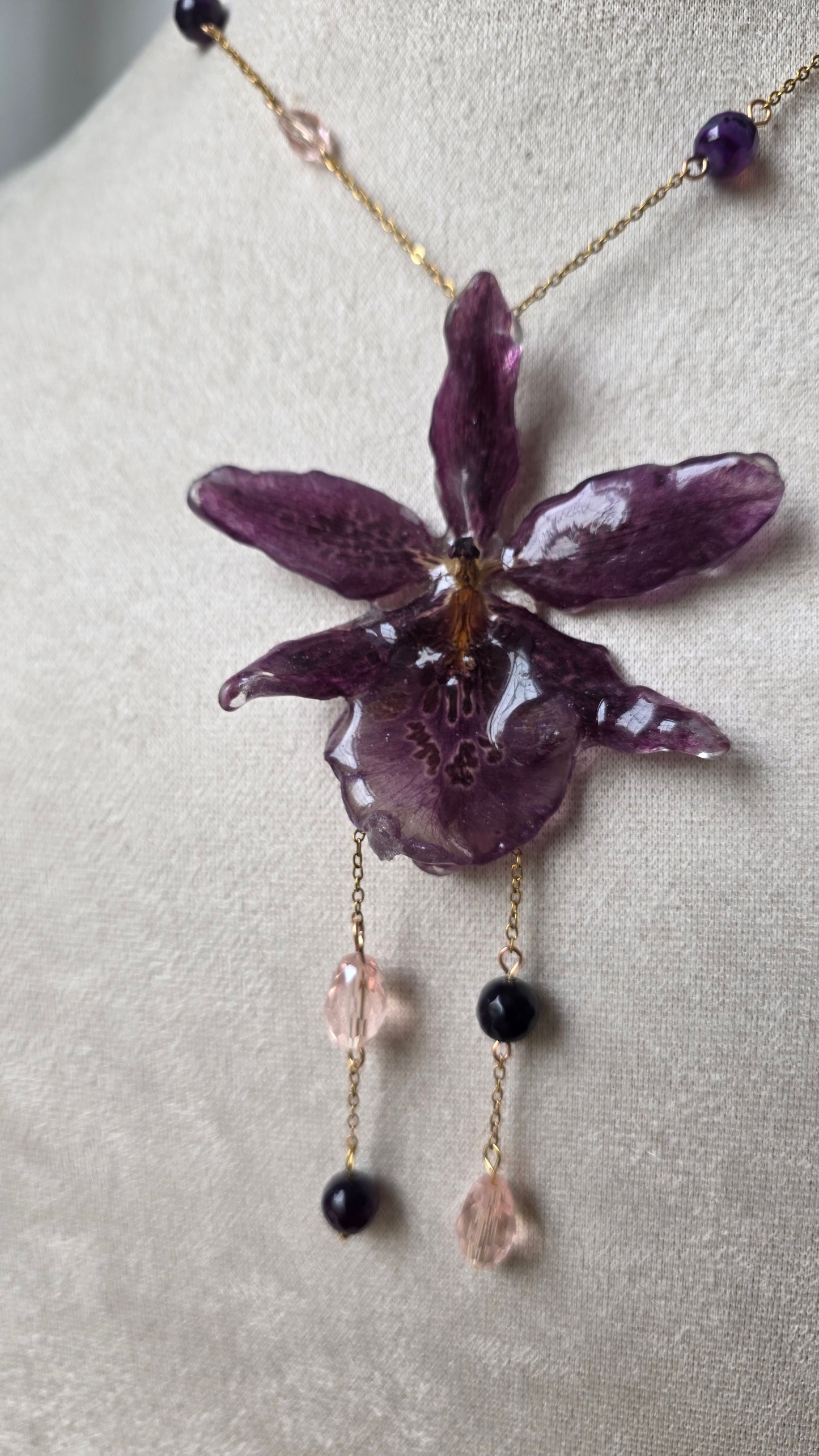 Colgante de orquidea real
