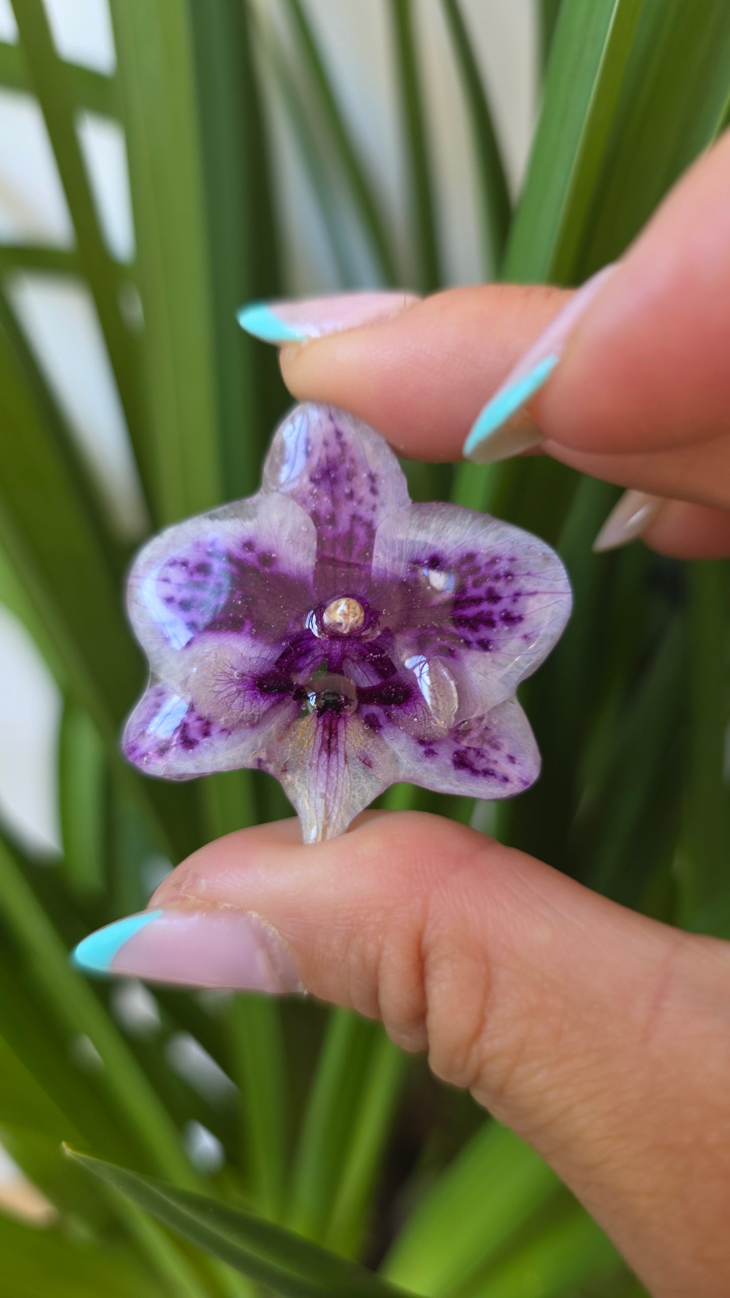Pendientes orquidea mini