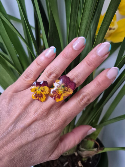 Anillo ajustable Pensamiento medium