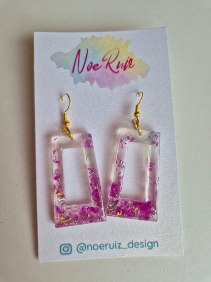 Pendientes Roma buganvilla