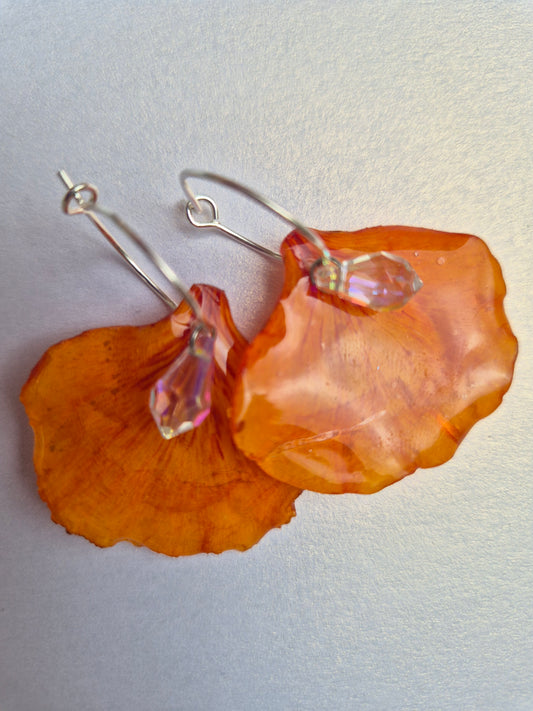 Pendientes flamboyan