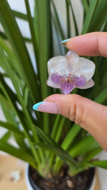 Pendientes orquidea mini