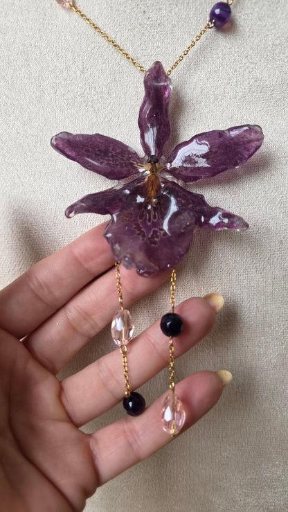 Colgante de orquidea real