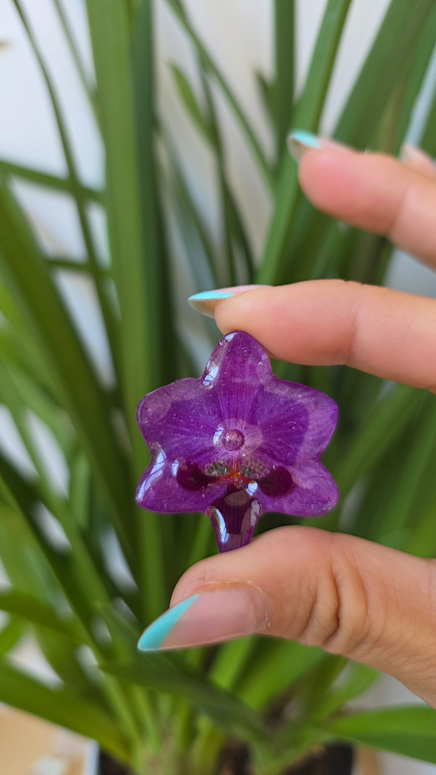 Pendientes orquidea mini