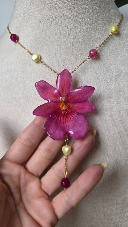 Colgante de orquidea real