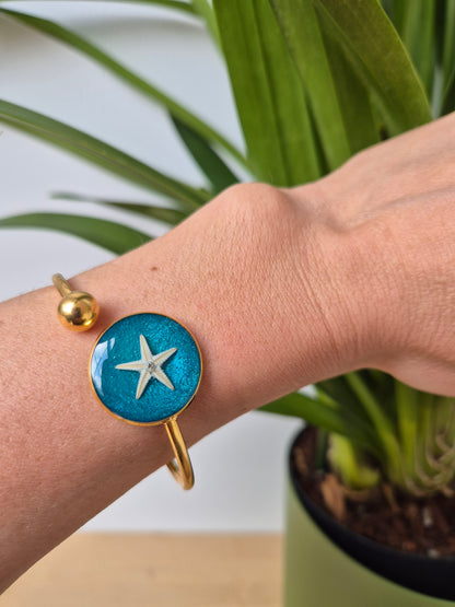 Pulsera marina dorada
