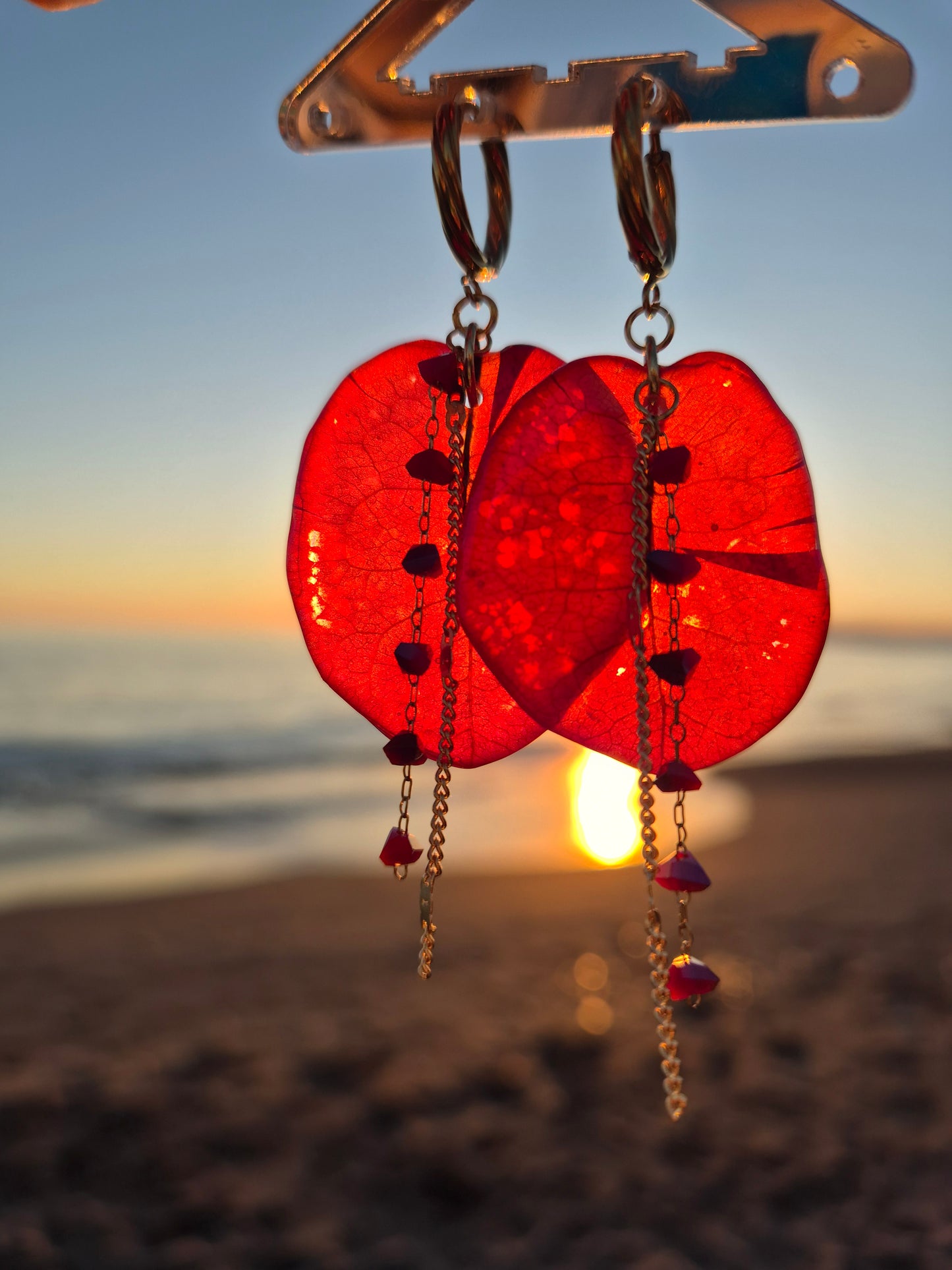 Pendientes petalo buganvilla