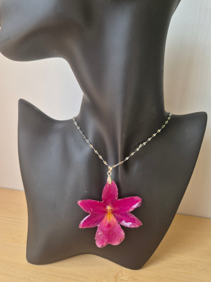 Colgante Orquídea Cambria Fucsia