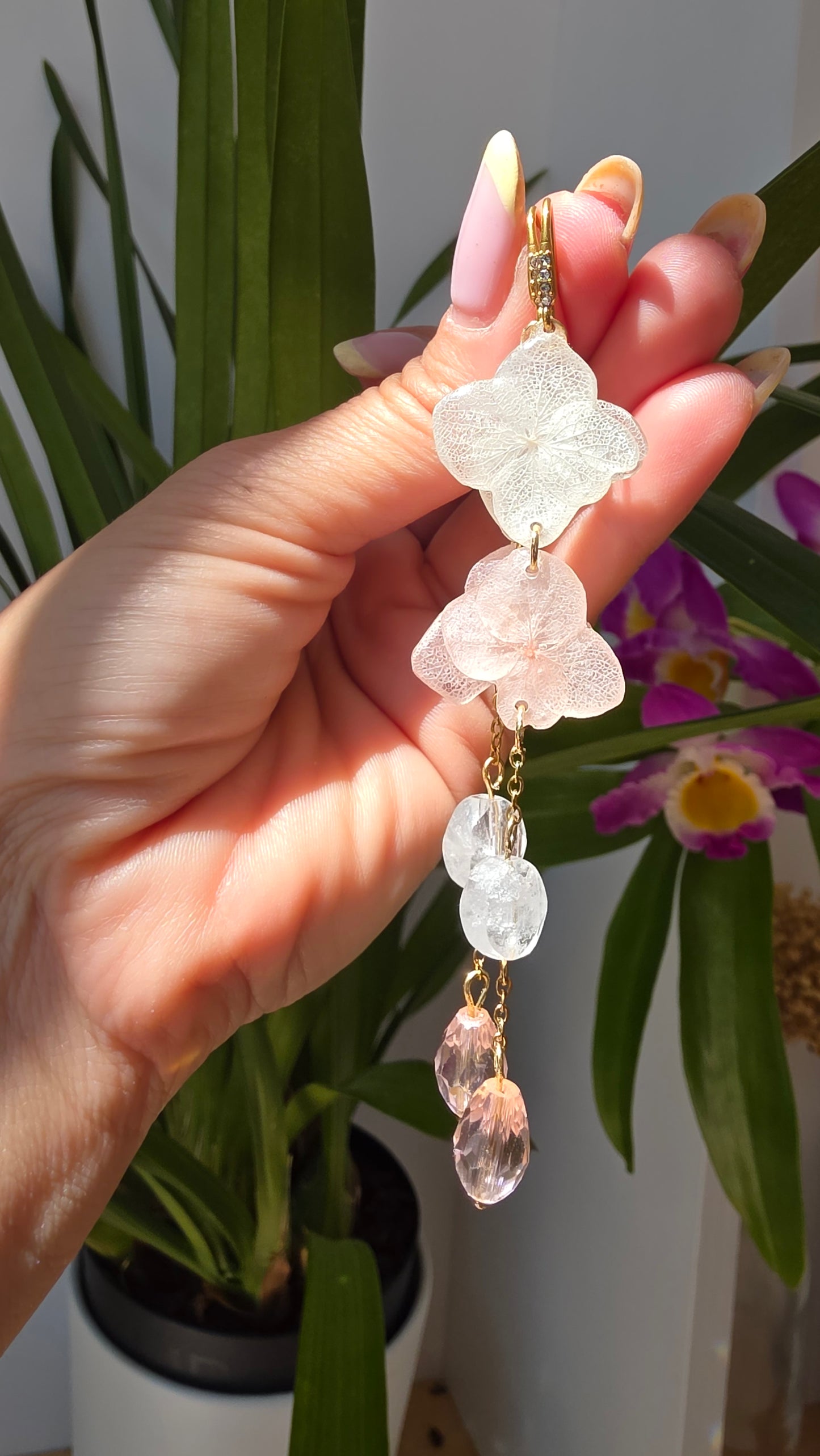 Pendientes de Hortensia