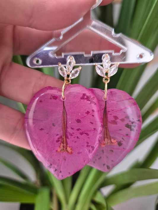 Pendientes buganvilla