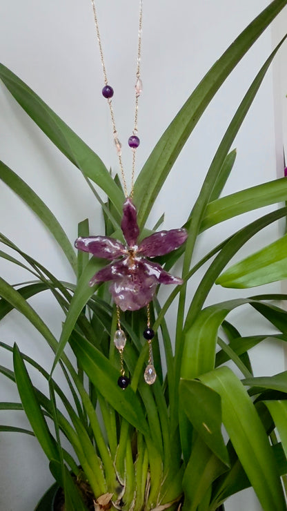 Colgante de orquidea real