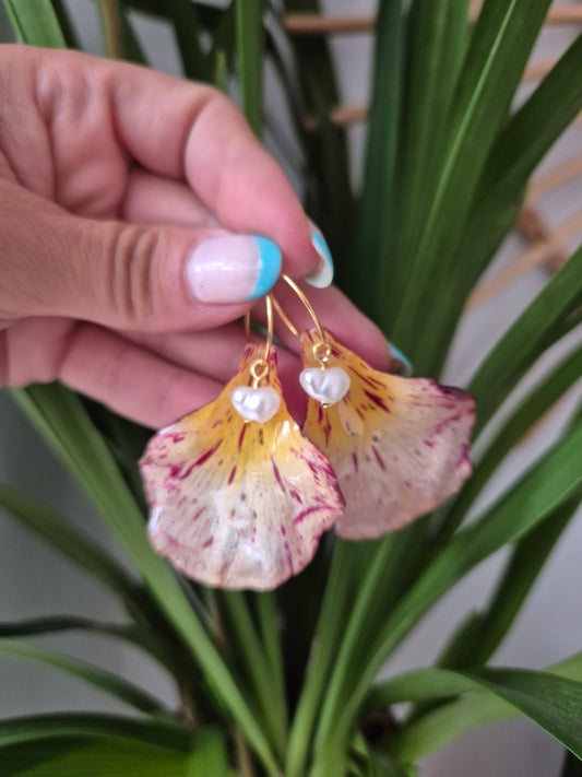 Pendientes flamboyan