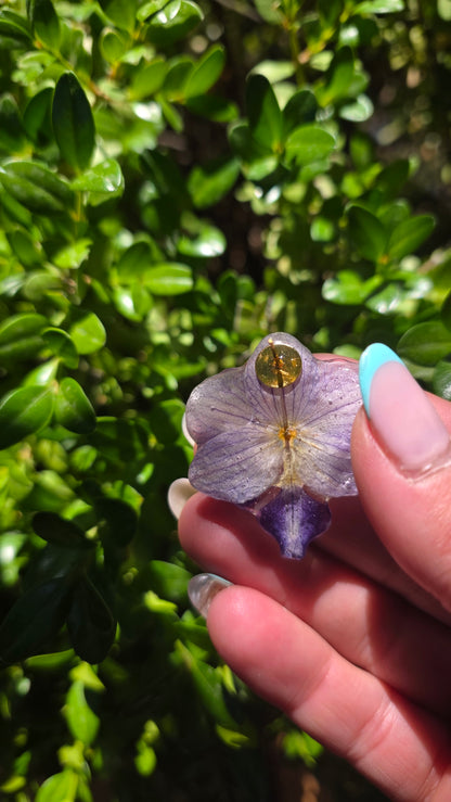 Pendientes orquidea mini
