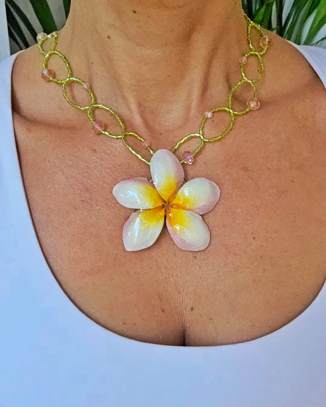Collar plumeria Puerto Rico