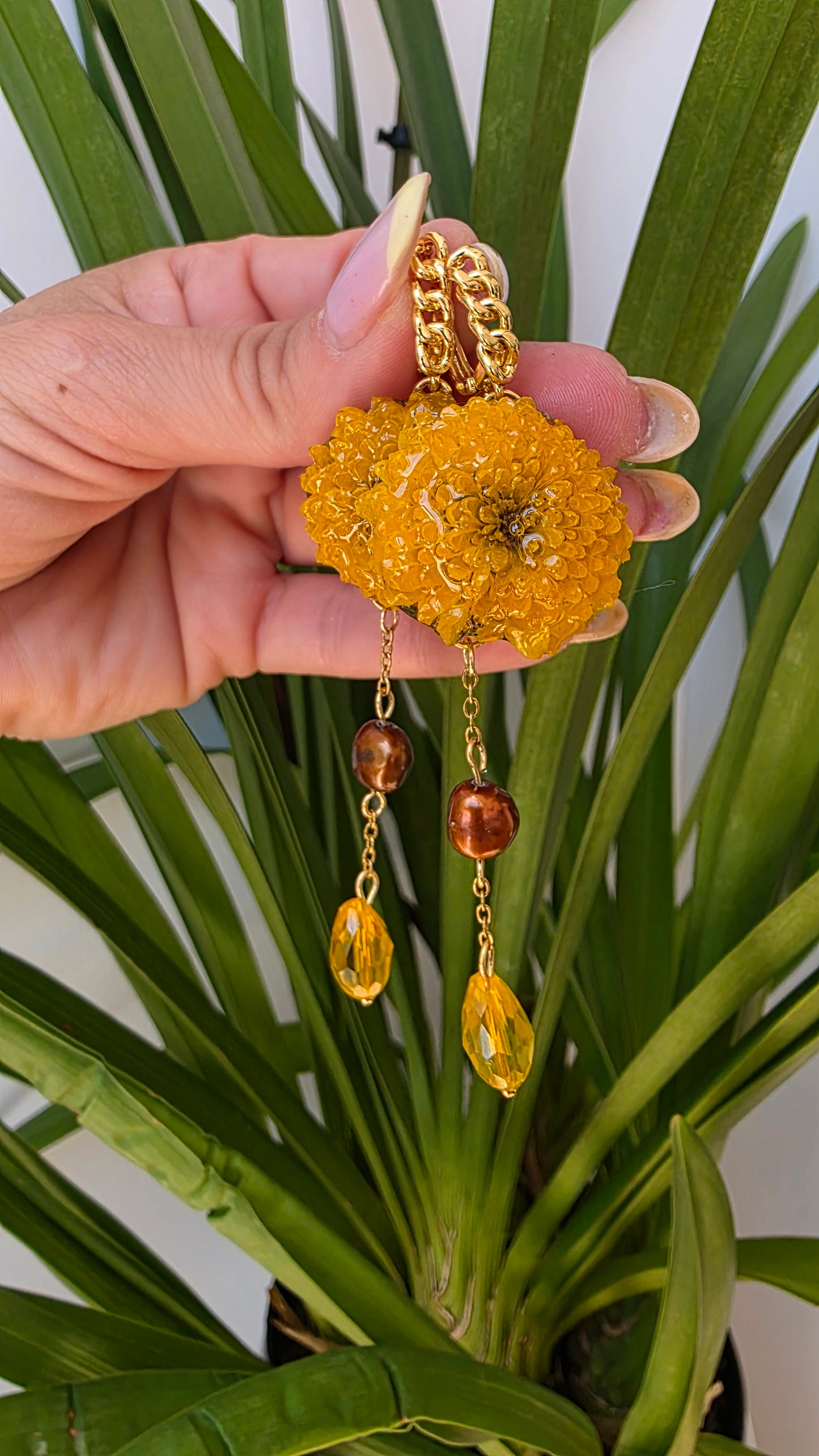 Pendientes de Santolina