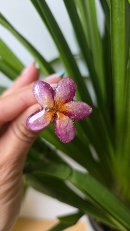 Anillo plumeria rosa