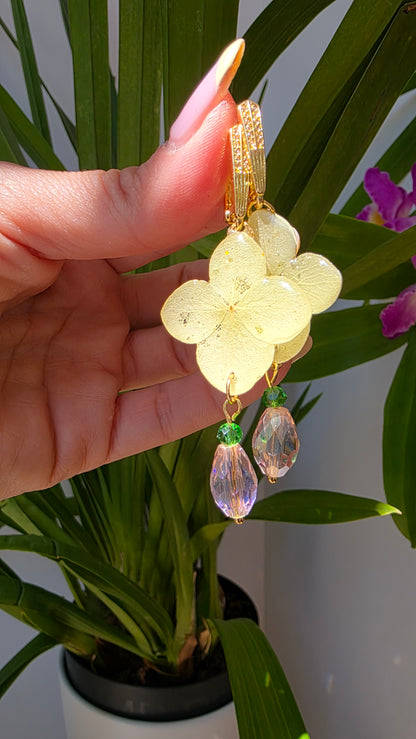 Pendientes de Hortensia