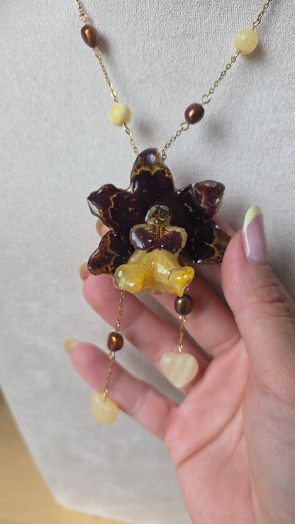 Colgante de orquidea real