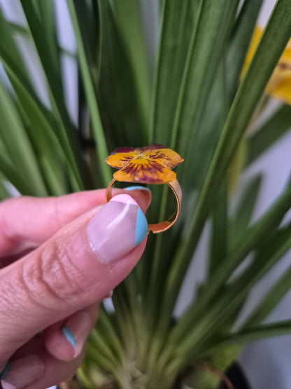 Anillo ajustable pensamiento mini