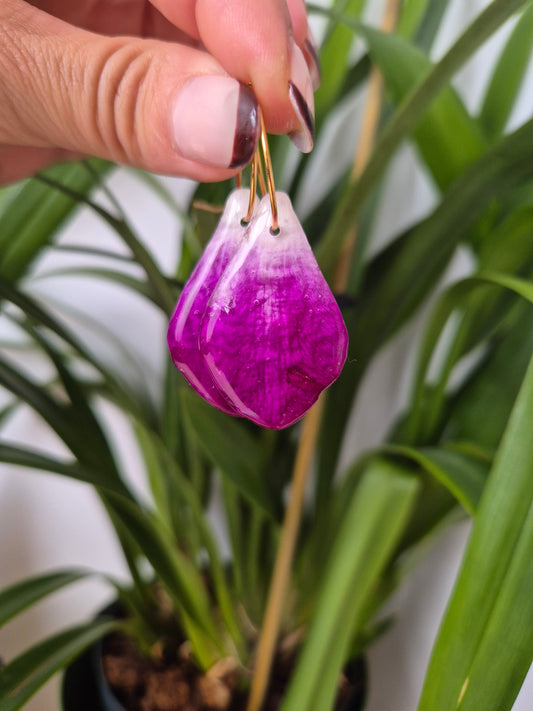 Pendientes petalo Orquidea