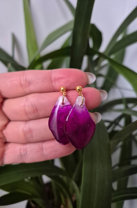 Pendientes petalo Orquidea
