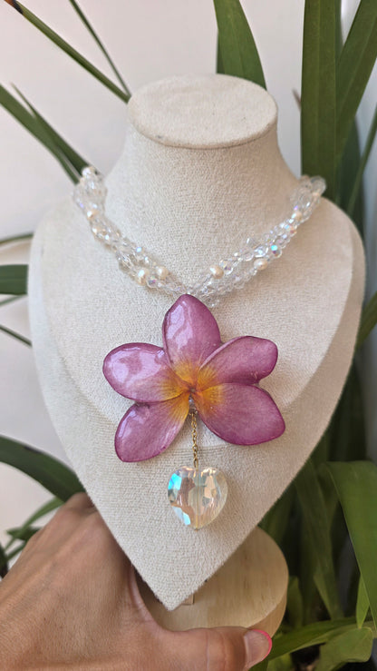 Collar plumeria Eternidad Tropical