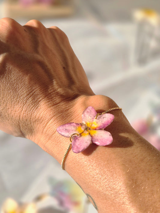 Pulsera plumeria mini