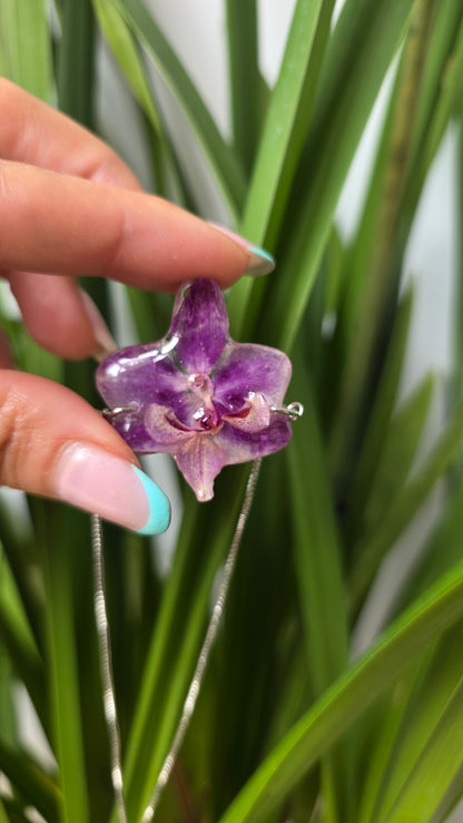 Pulsera regulable orquidea