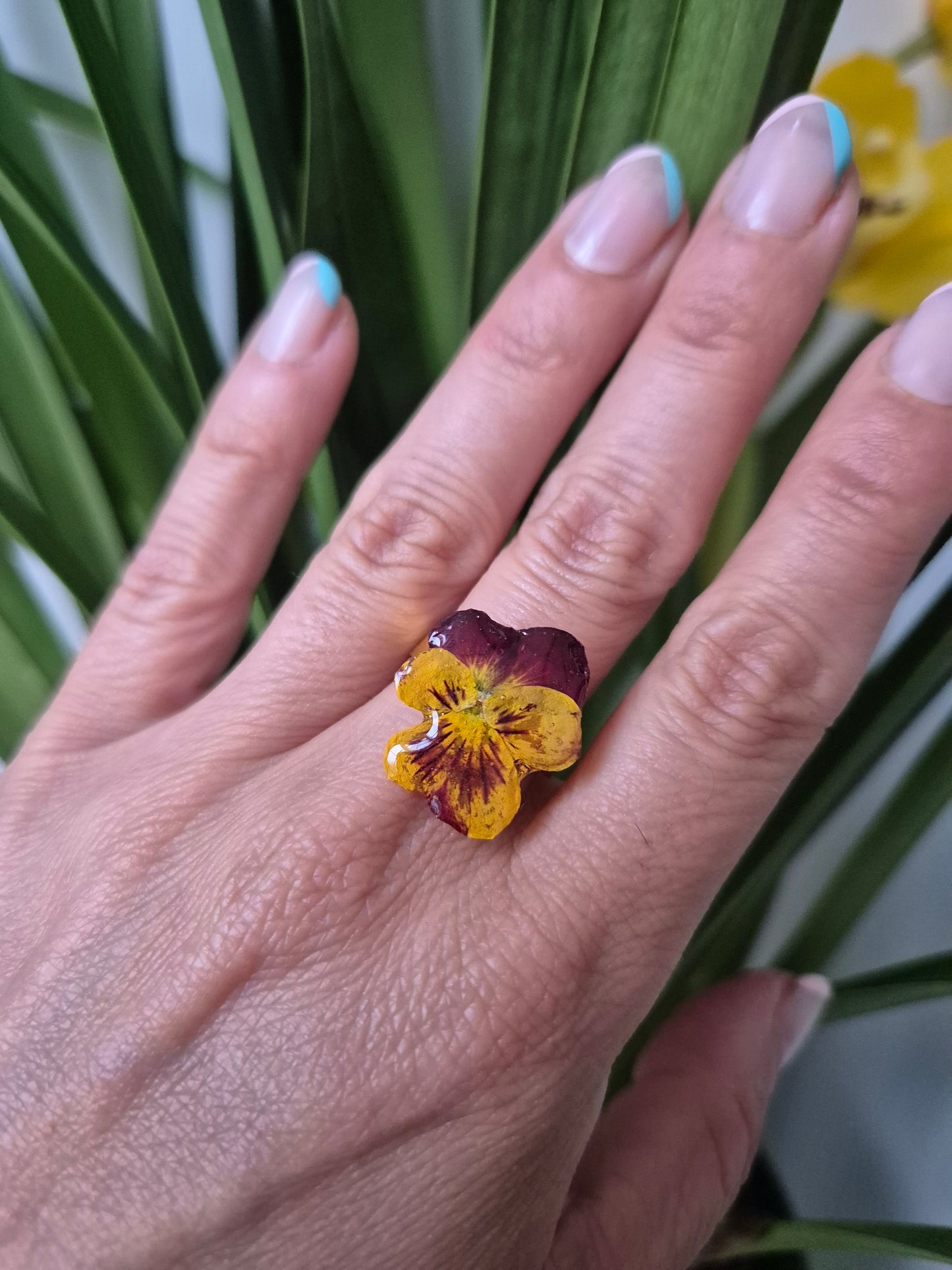 Anillo ajustable pensamiento mini