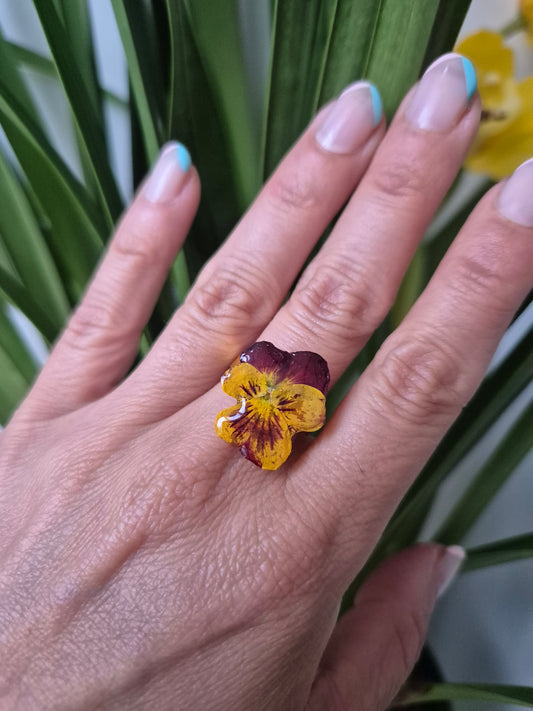 Anillo ajustable pensamiento mini